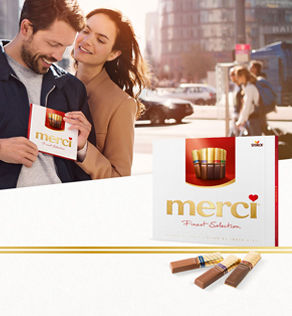Thank you means merci. Today, in more than 100 countries in the world, people say thank you with merci.